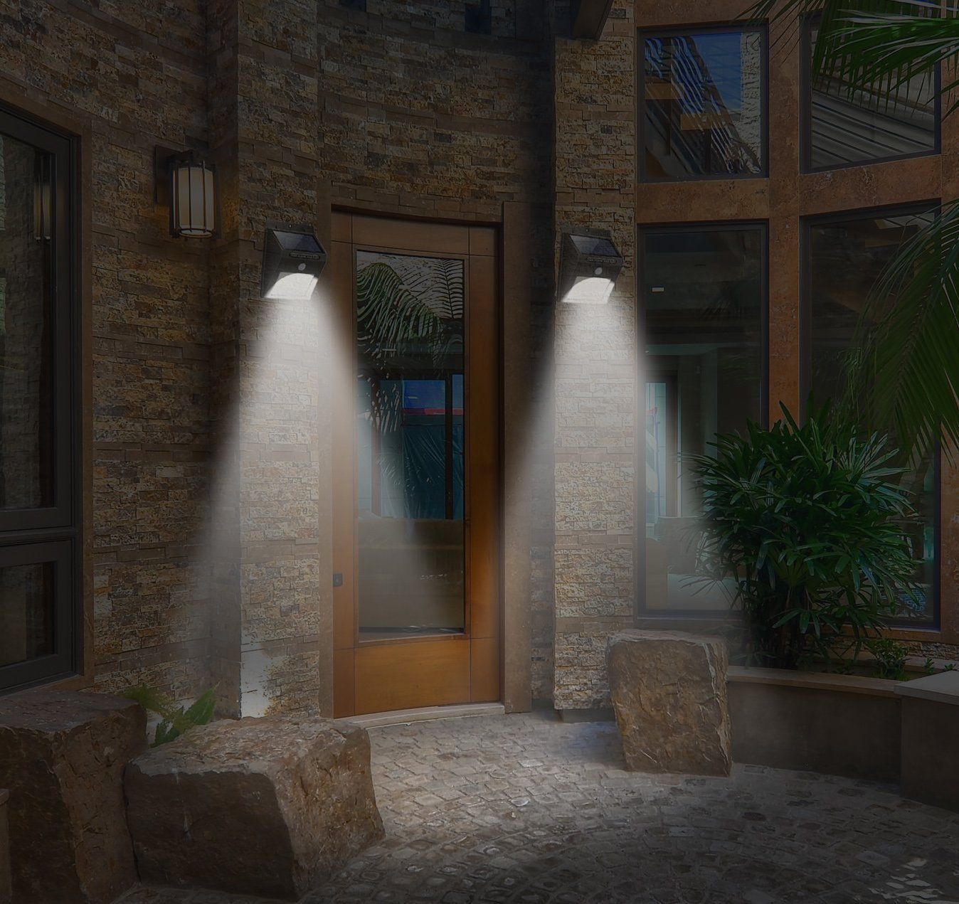 Wall Mount 20 LED Motion Sensor Solar Lights