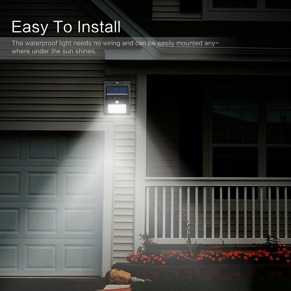 Wall Mount 20 LED Motion Sensor Solar Lights