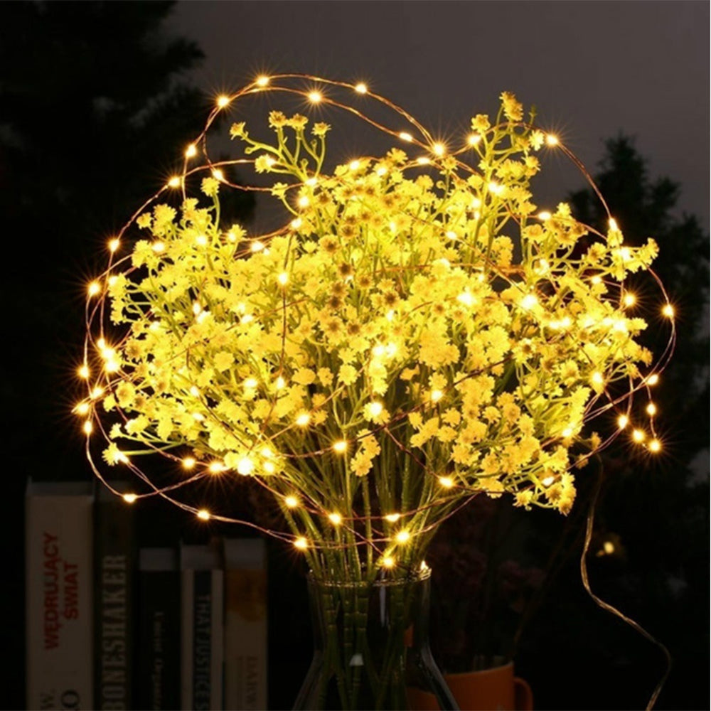 Waterproof Outdoor Solar LED Strip Mini String Lights 20M