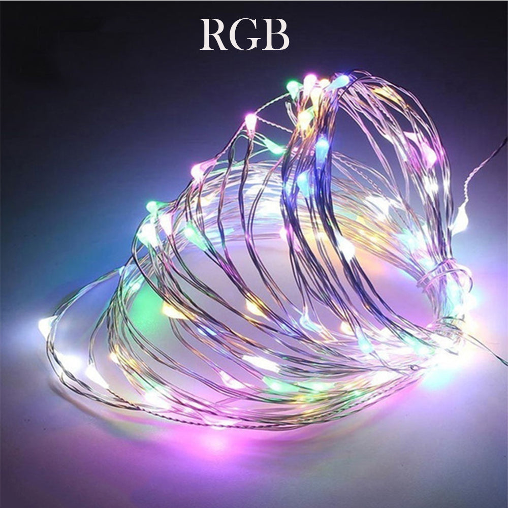 Waterproof Outdoor Solar LED Strip Mini String Lights 20M