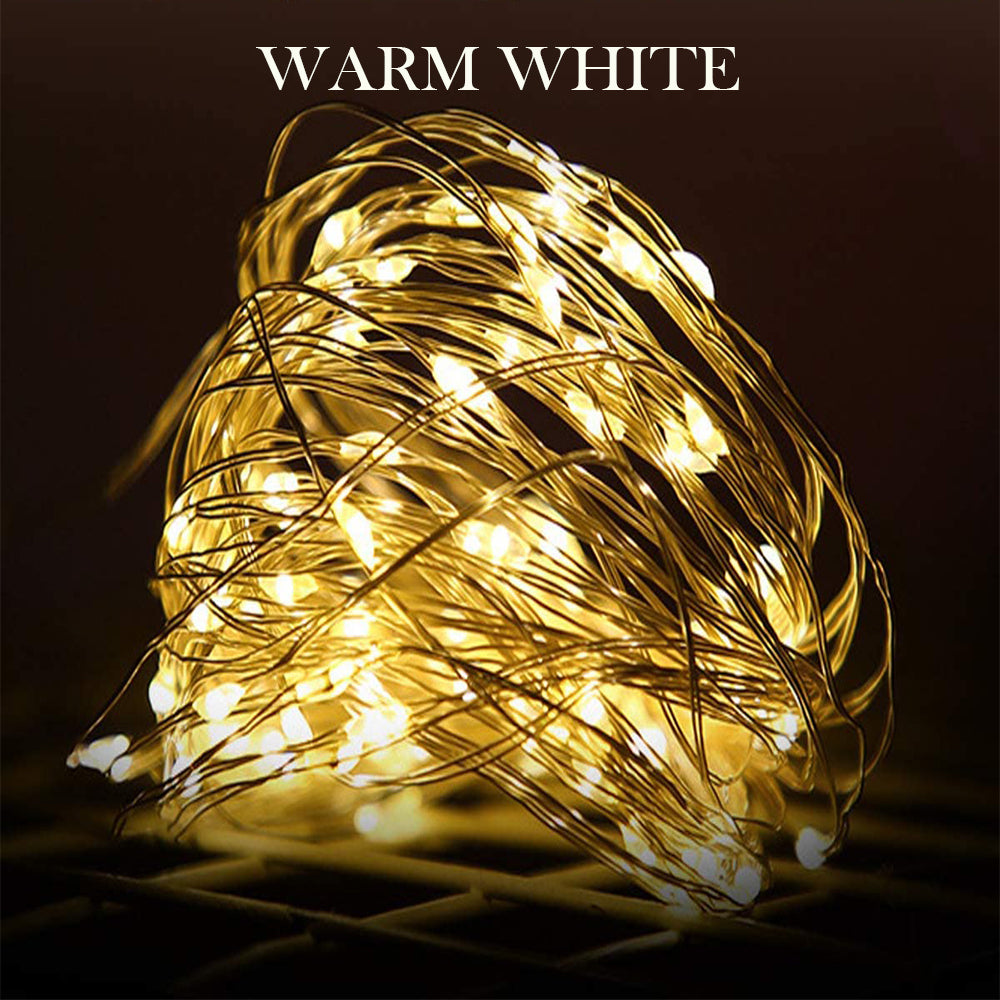 Waterproof Outdoor Solar LED Strip Mini String Lights 20M