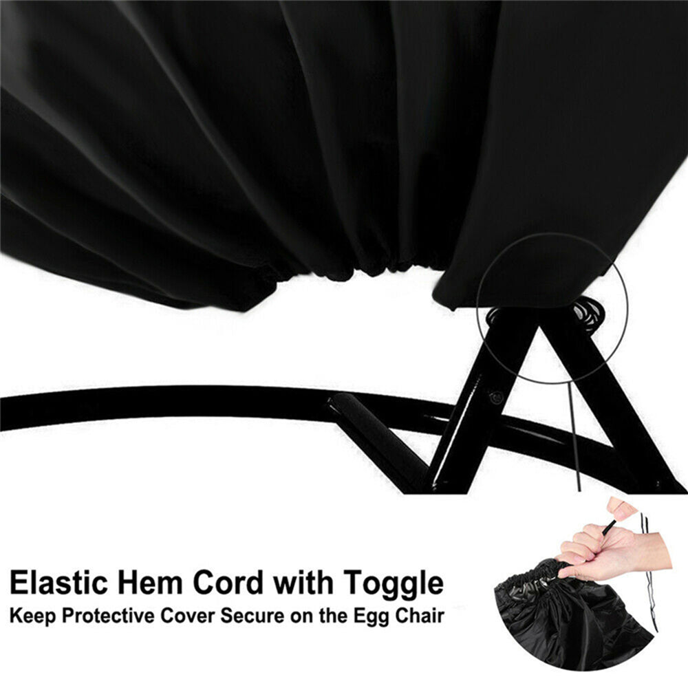 Polyester Fabric Hanging Rattan Egg Chair Protection Cover