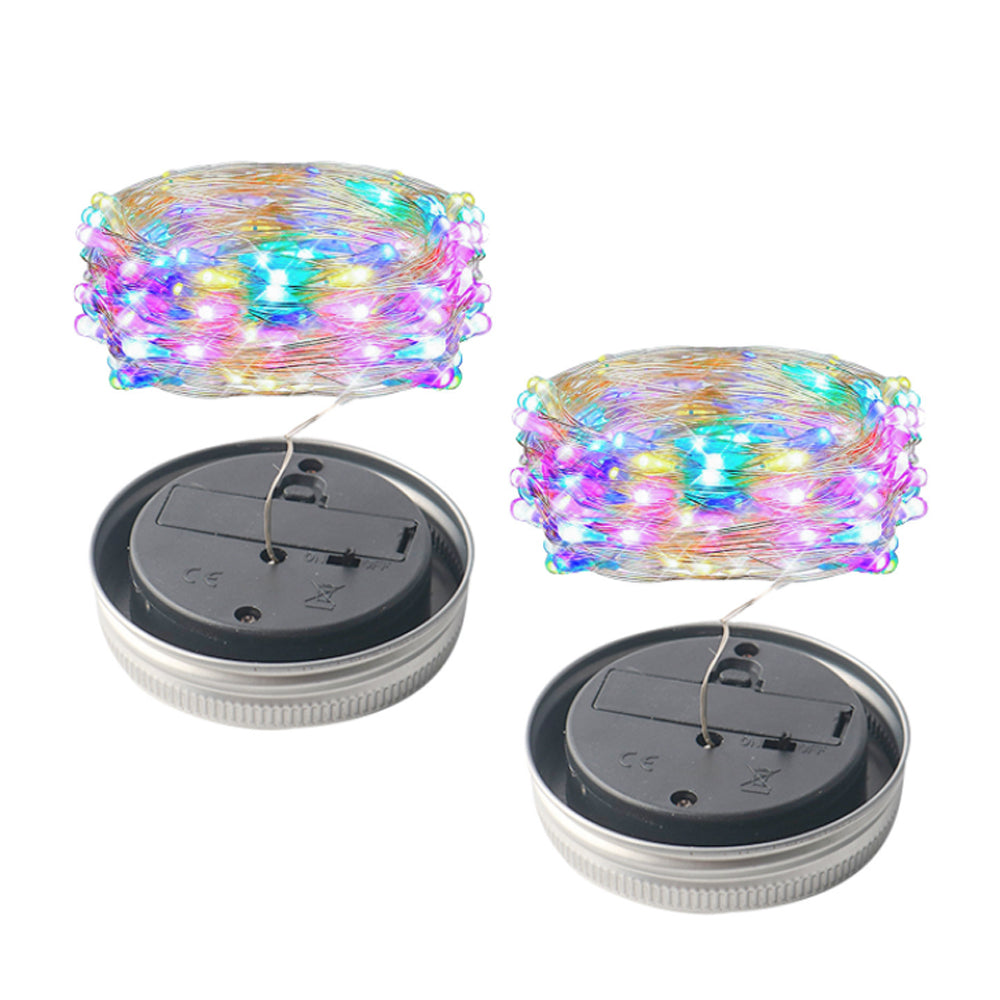 Solar Powered Mason Jar LED Decorative Fairy Lights Set