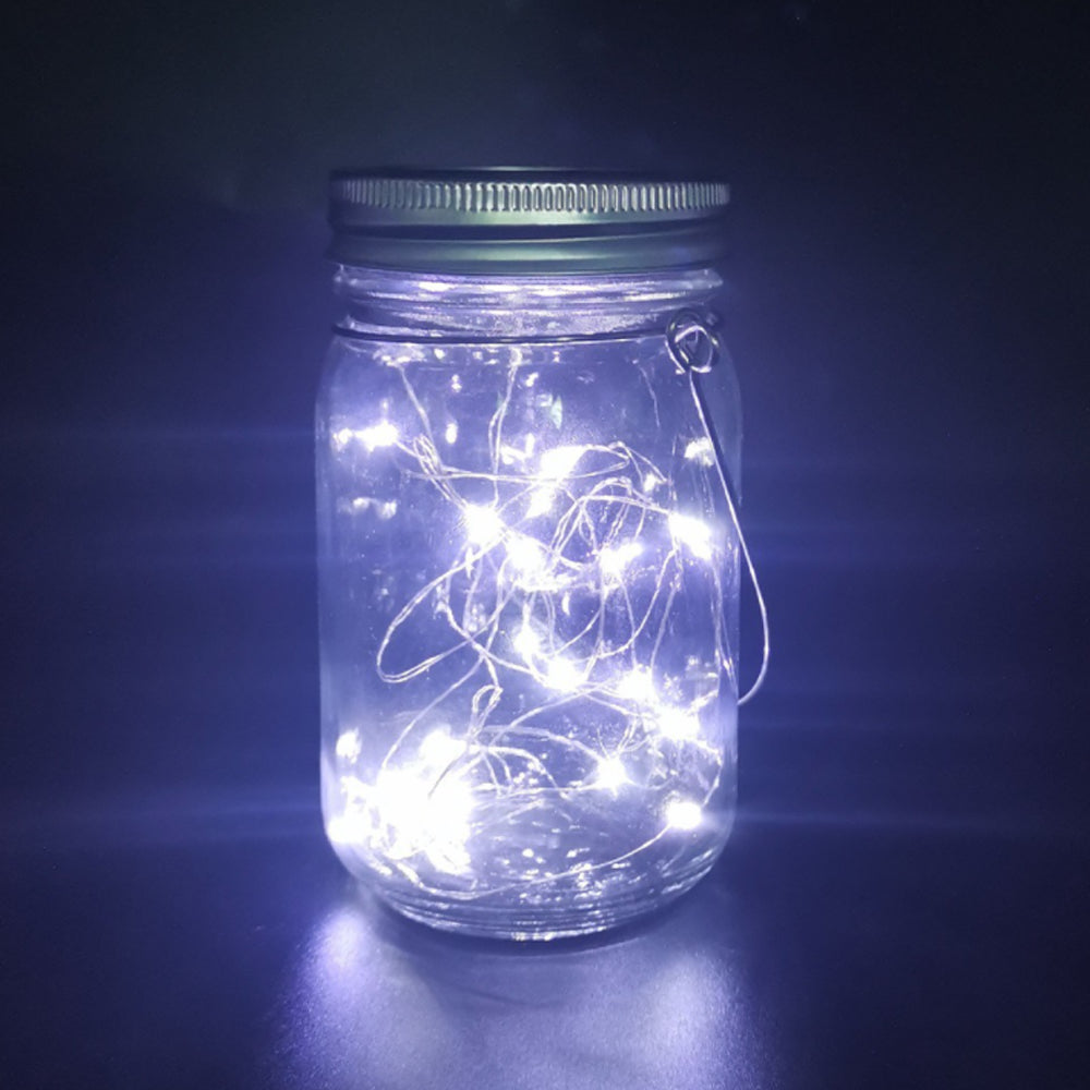 Solar Powered Mason Jar LED Decorative Fairy Lights Set