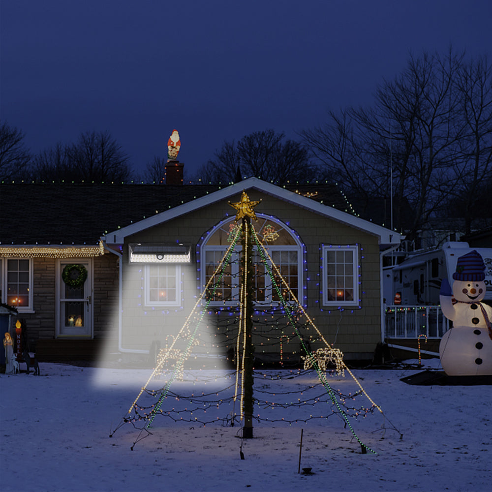 Large Weatherproof Solar Sensor 86-LED Lights