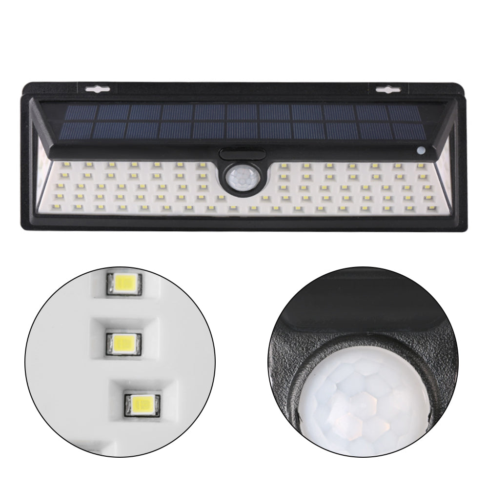 Large Weatherproof Solar Sensor 86-LED Lights