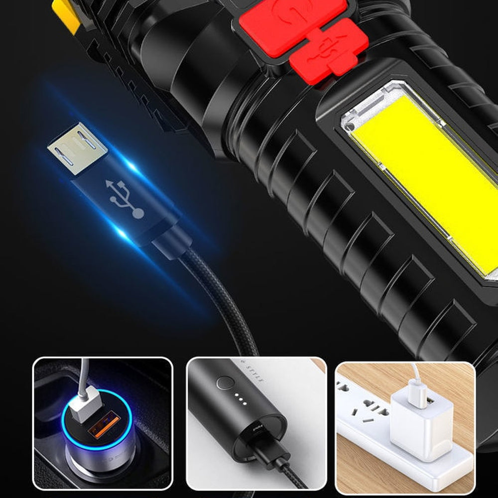 USB Rechargeable High Powered Long Ranged COB Light