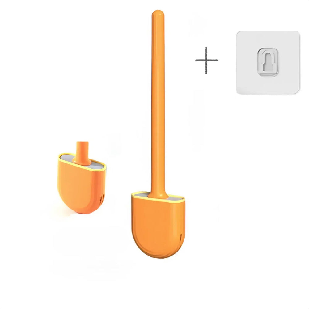 Long Handle Flexible Silicone Toilet Brush Cleaner