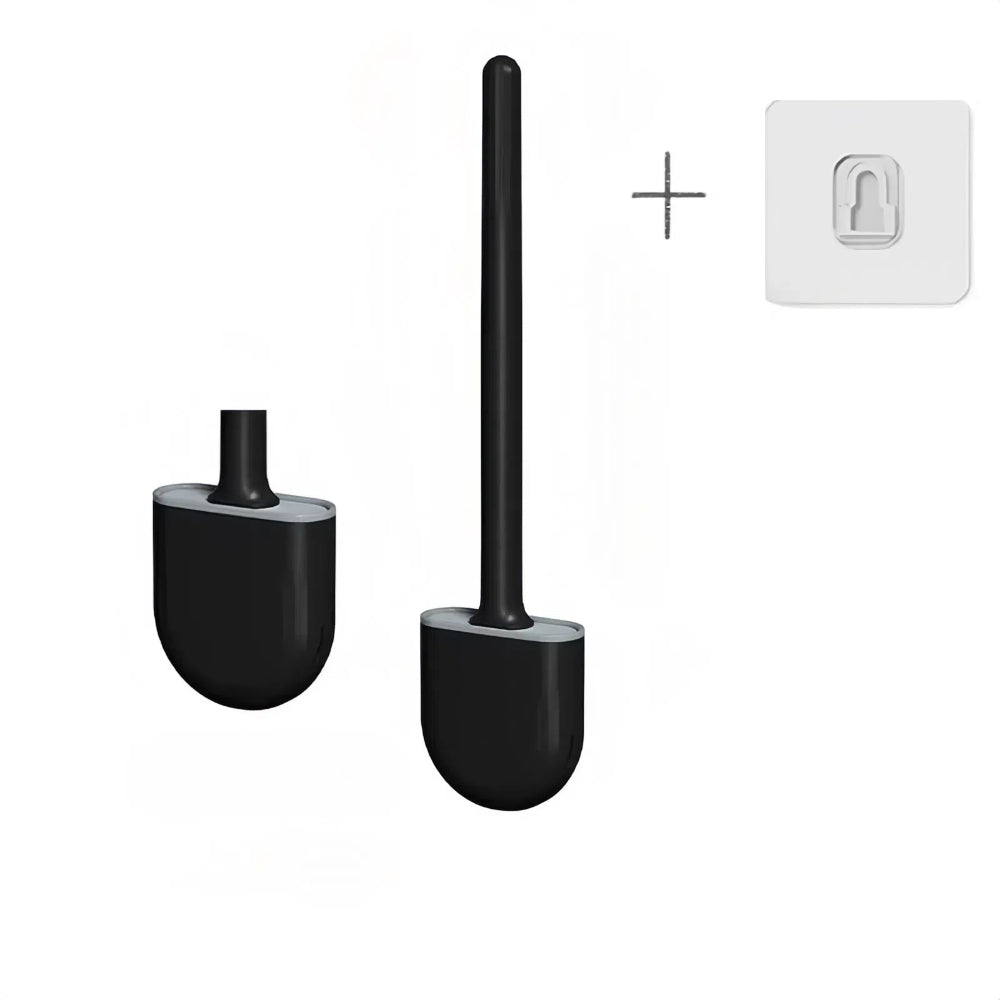 Long Handle Flexible Silicone Toilet Brush Cleaner