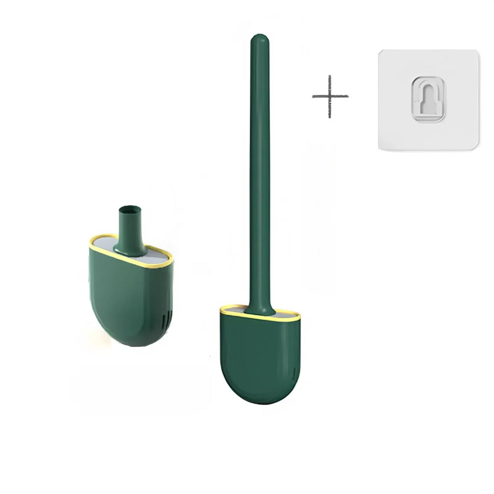 Long Handle Flexible Silicone Toilet Brush Cleaner