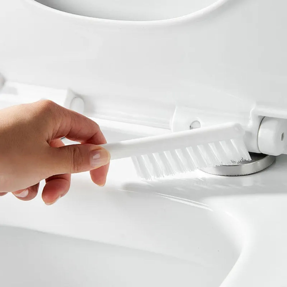 Wall Mounted TPR Toilet Brush With Long Handle Silicone Soft Bristle Brush
