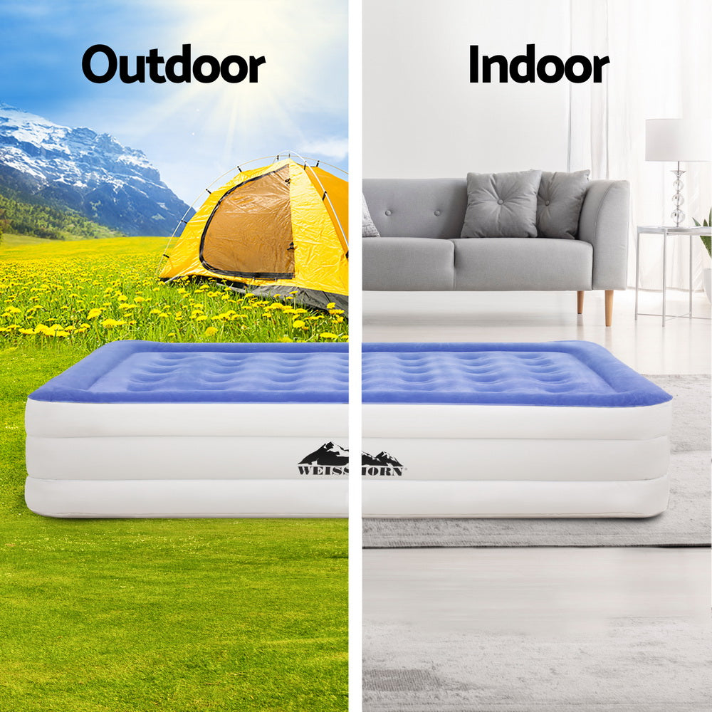Weisshorn Air Mattress 46cm Single Inflatable Bed