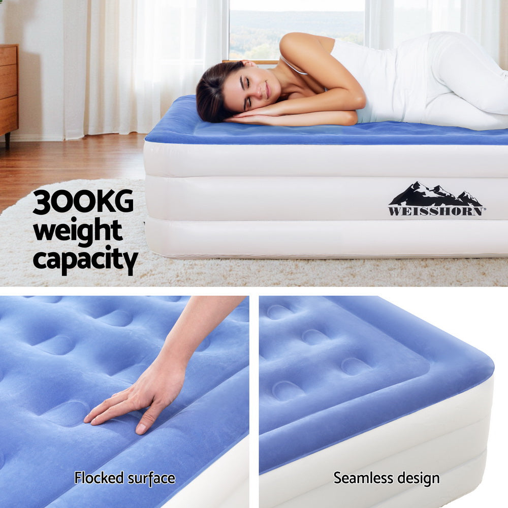 Weisshorn Air Mattress Queen Inflatable Bed Air bed Cube