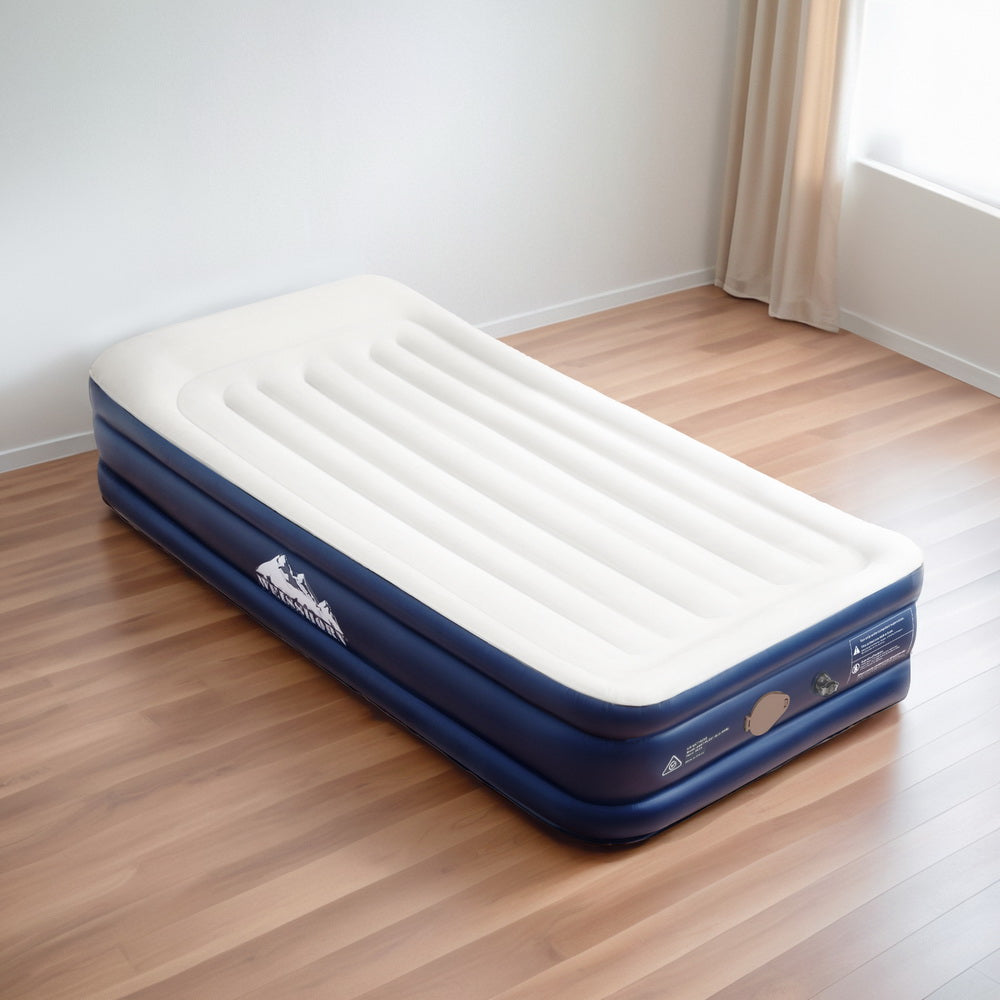 Weisshorn Air Mattress Single Inflatable Bed Grey