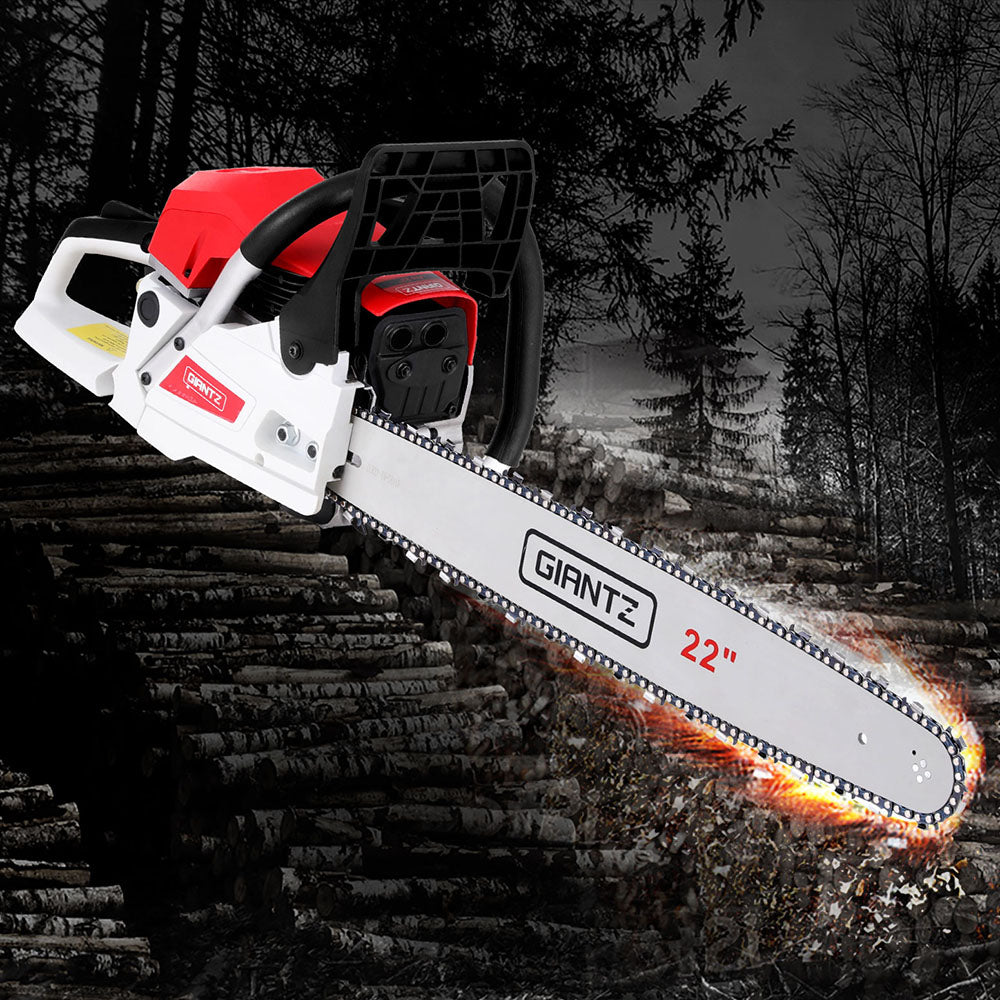 Giantz Petrol Chainsaw Bar E-Start Tree Pruning