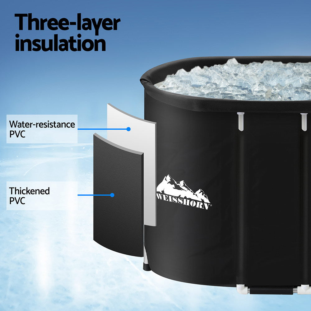Portable Ice Bath Tub Inflatable Cold Water Folding Bathtub Spa Massage