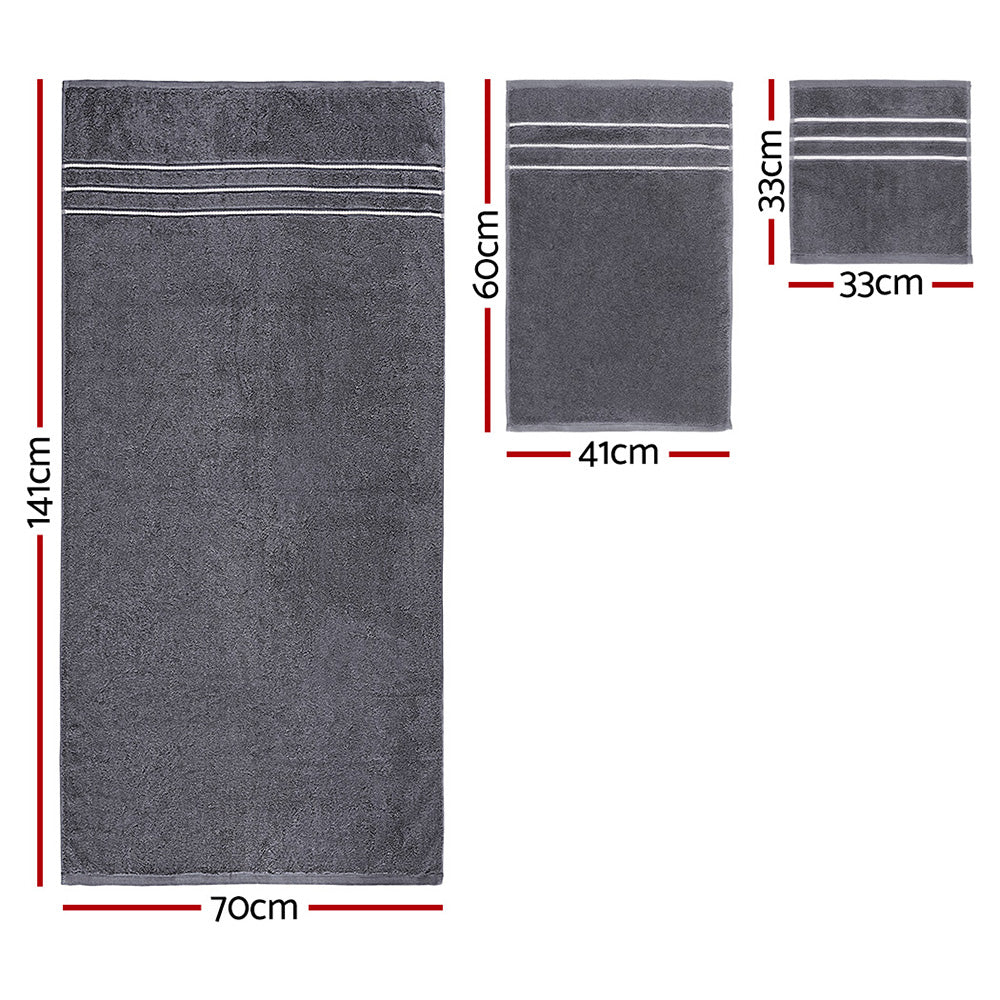6 Pack Bath Towels Set