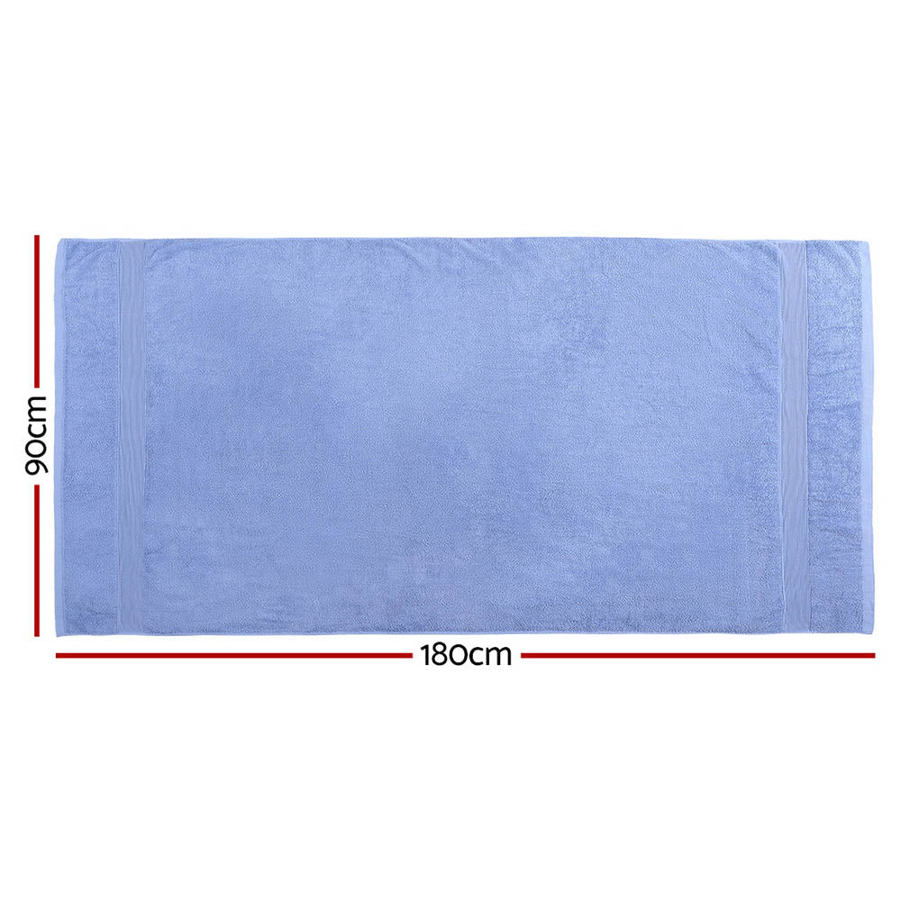 RedDot 2 Pack Bath Sheets Set Cotton Extra Large Towel Blue