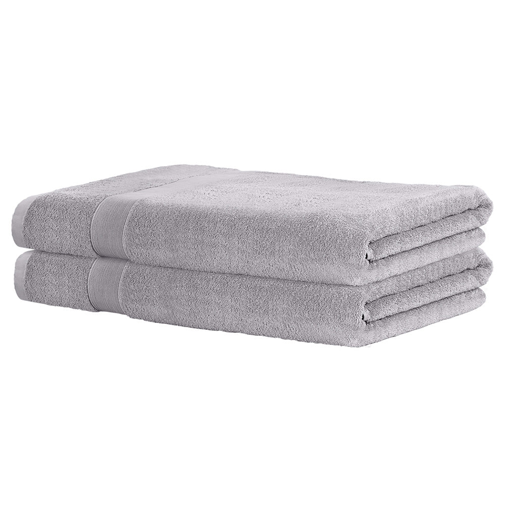 RedDot 2 Pack Bath Sheets Set Cotton Extra Large Towel Grey
