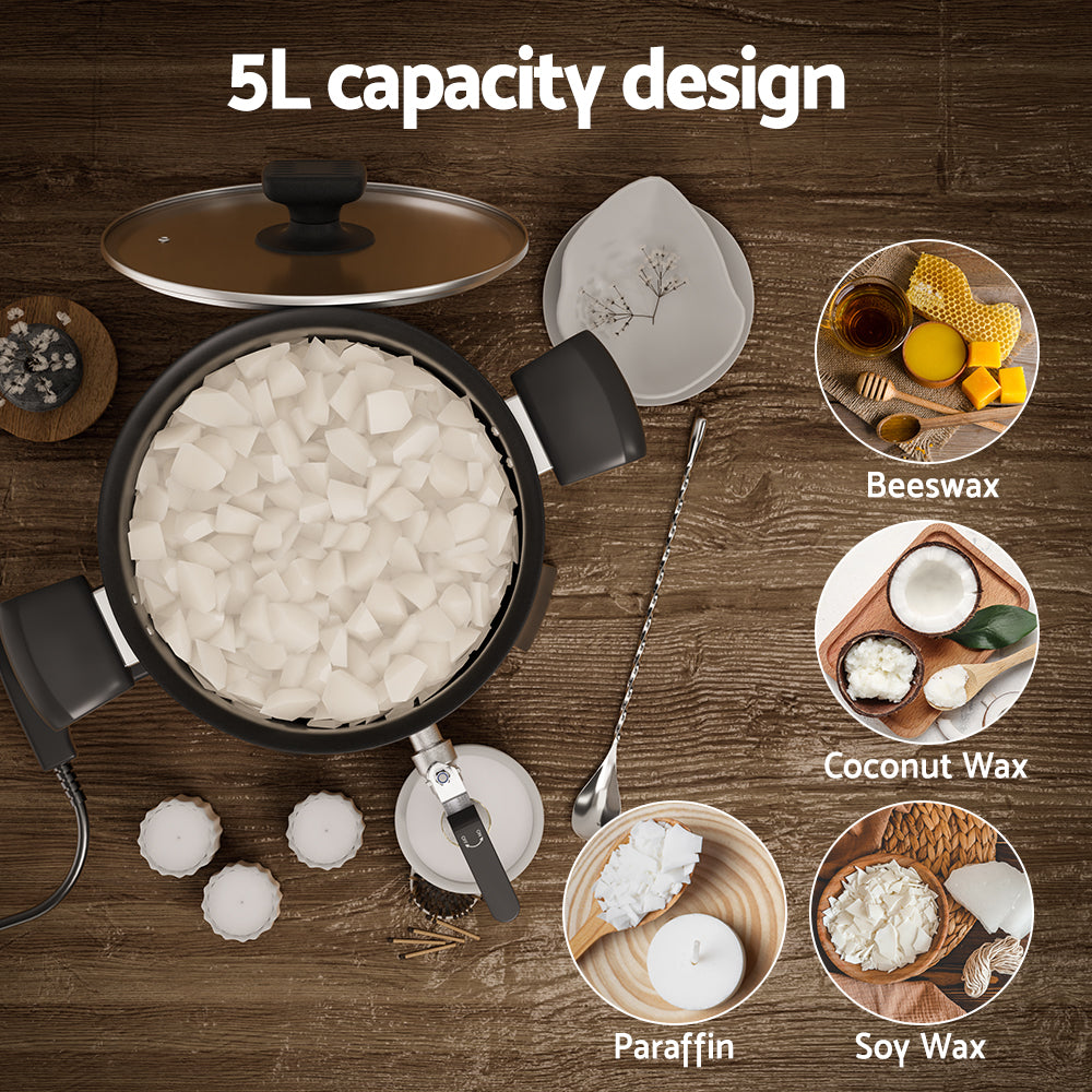 Devanti 5L Wax Melter Candle Making Melting Pot