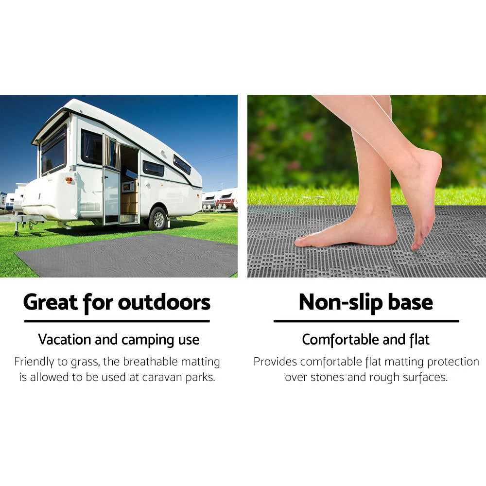 Weisshorn 6M X 2.5M Annex Matting Floor Mats Mesh Caravan Camping Annexe