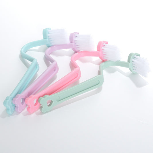 Kitchen Bathroom Toilet No Dead Angle V-shaped Curved Cleaning Brush – Available in Multiple Colours