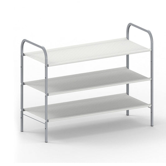 Hivvago 3-Tier Stackable Shoe Rack – Metal Storage Organizer for 20 Pairs