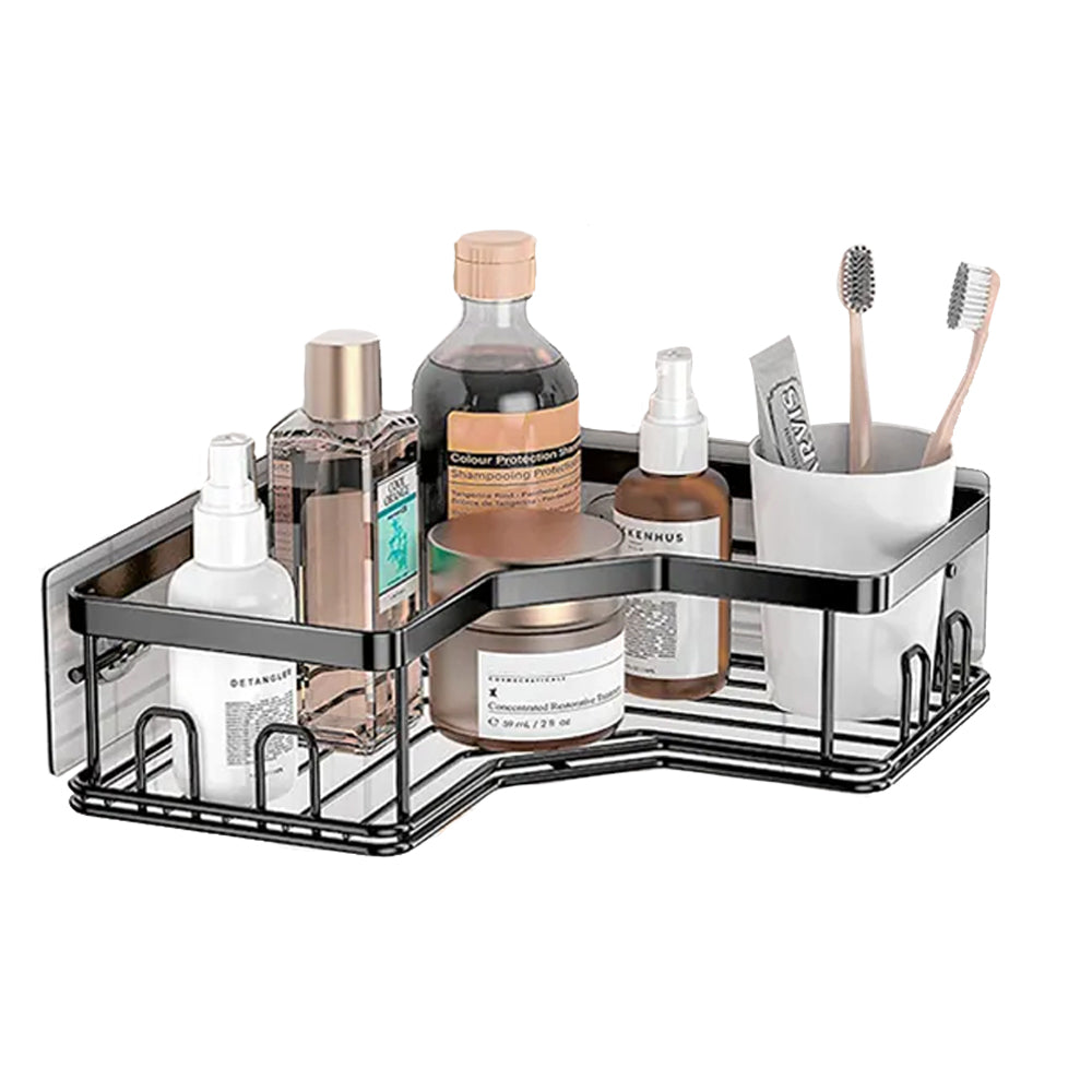 Hivvago Stainless Steel Bathroom Organizer Shelves for Efficient Storage
