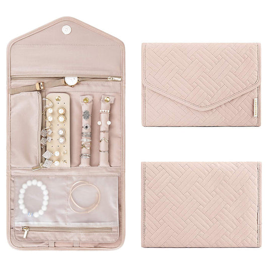 Roll Foldable Jewelry Case for Journey Travel Jewelry Organizer