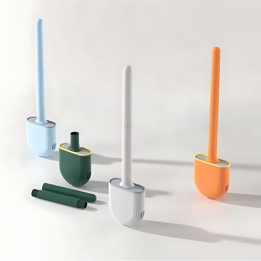 Long Handle Flexible Silicone Toilet Brush Cleaner