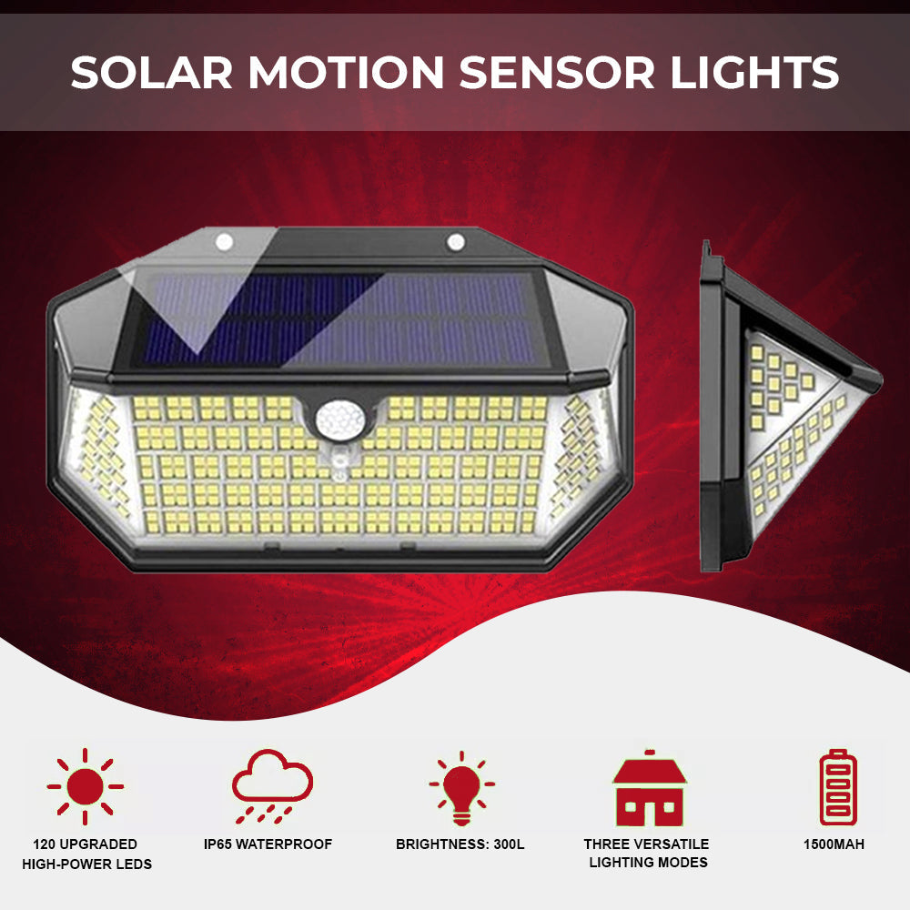 Dimnezz 5-Sided Human Induction Outdoor Garden LED Lamp for Automatic Lighting