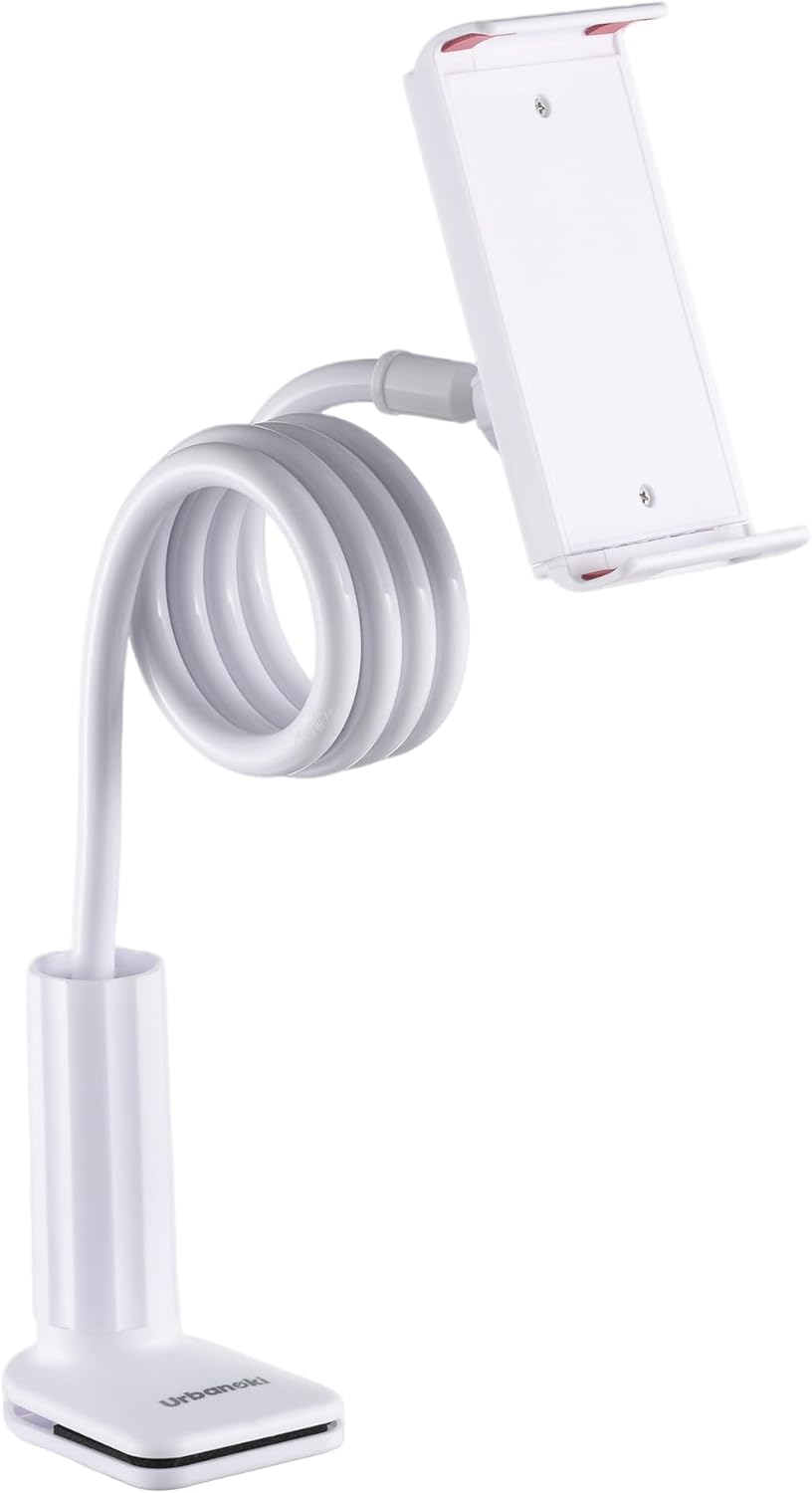 Urbanoki Gooseneck Phone Holder Flexible Clamp Mount for Bed Desk - Available in Two Colours