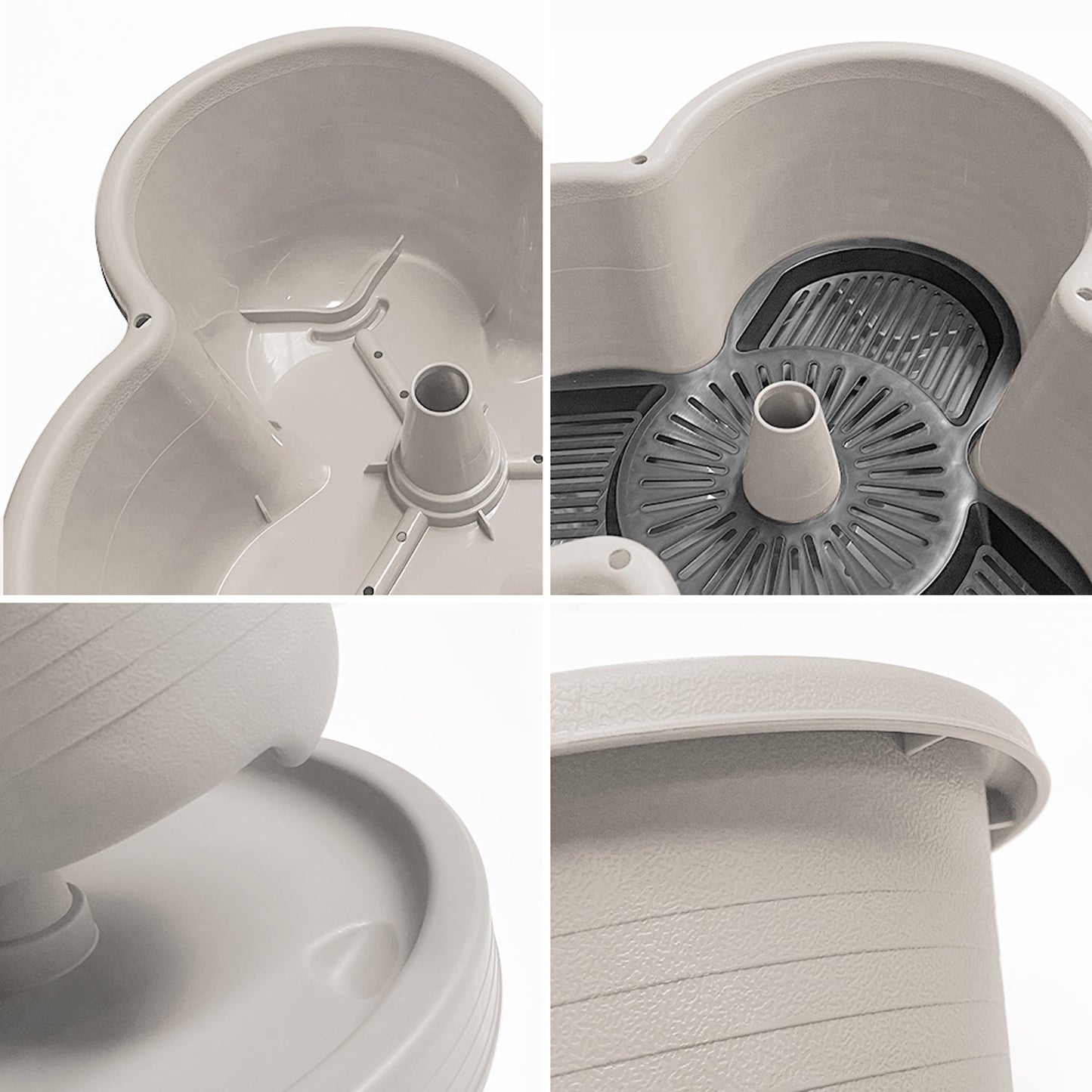 Hivvago 5-Tier Vertical Garden Planter – Stackable Indoor/Outdoor Pot with Wheel Base