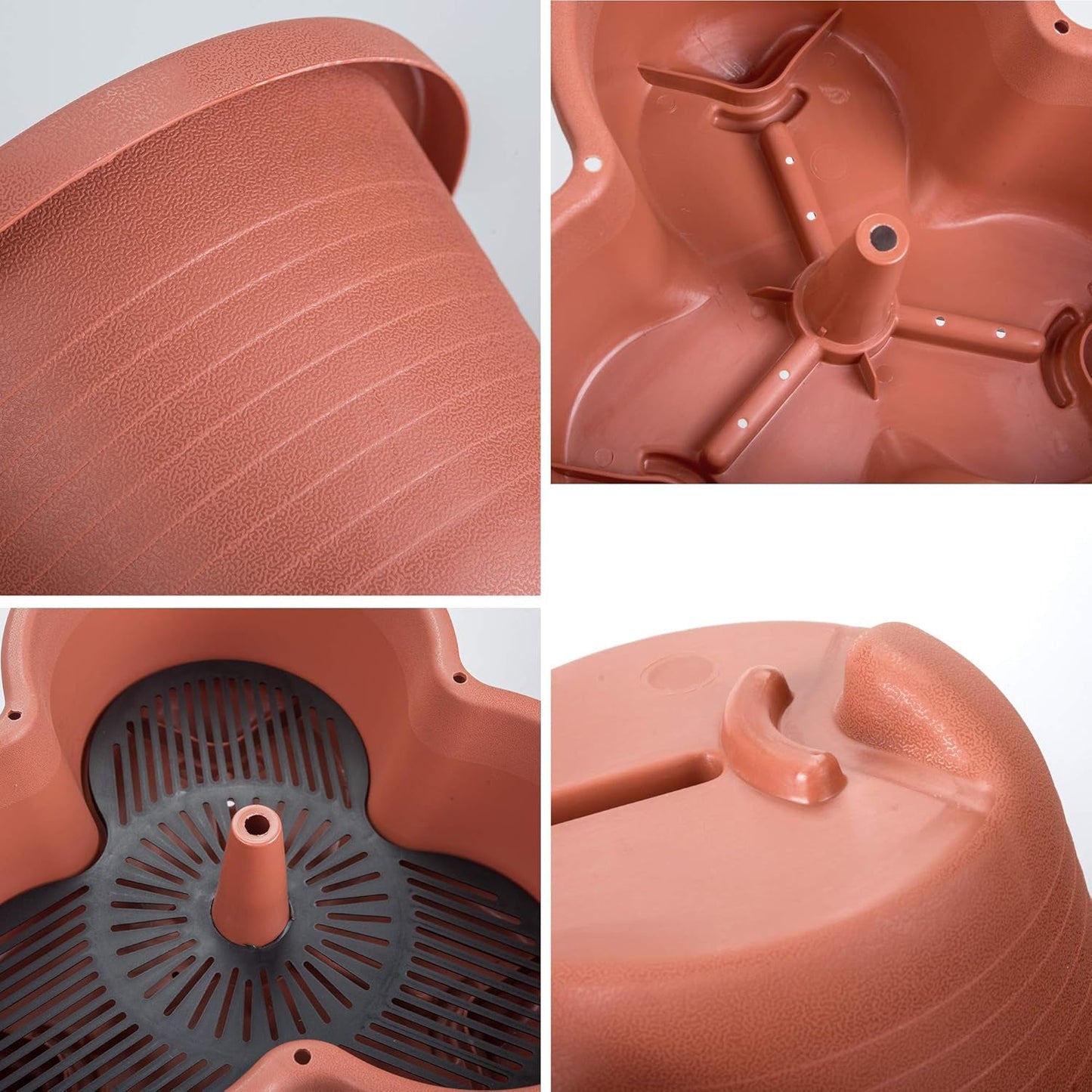 Hivvago 5-Tier Vertical Garden Planter – Stackable Indoor/Outdoor Pot with Wheel Base