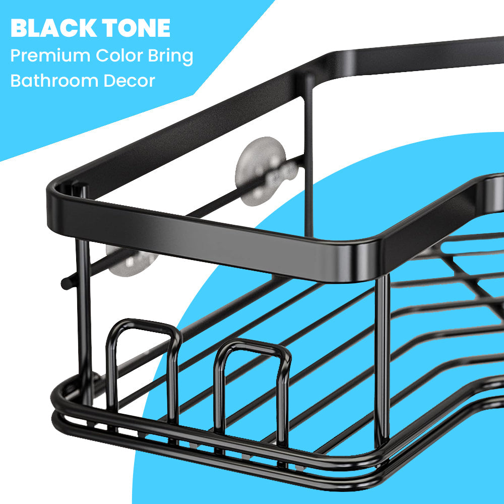 Hivvago Stainless Steel Bathroom Organizer Shelves for Efficient Storage