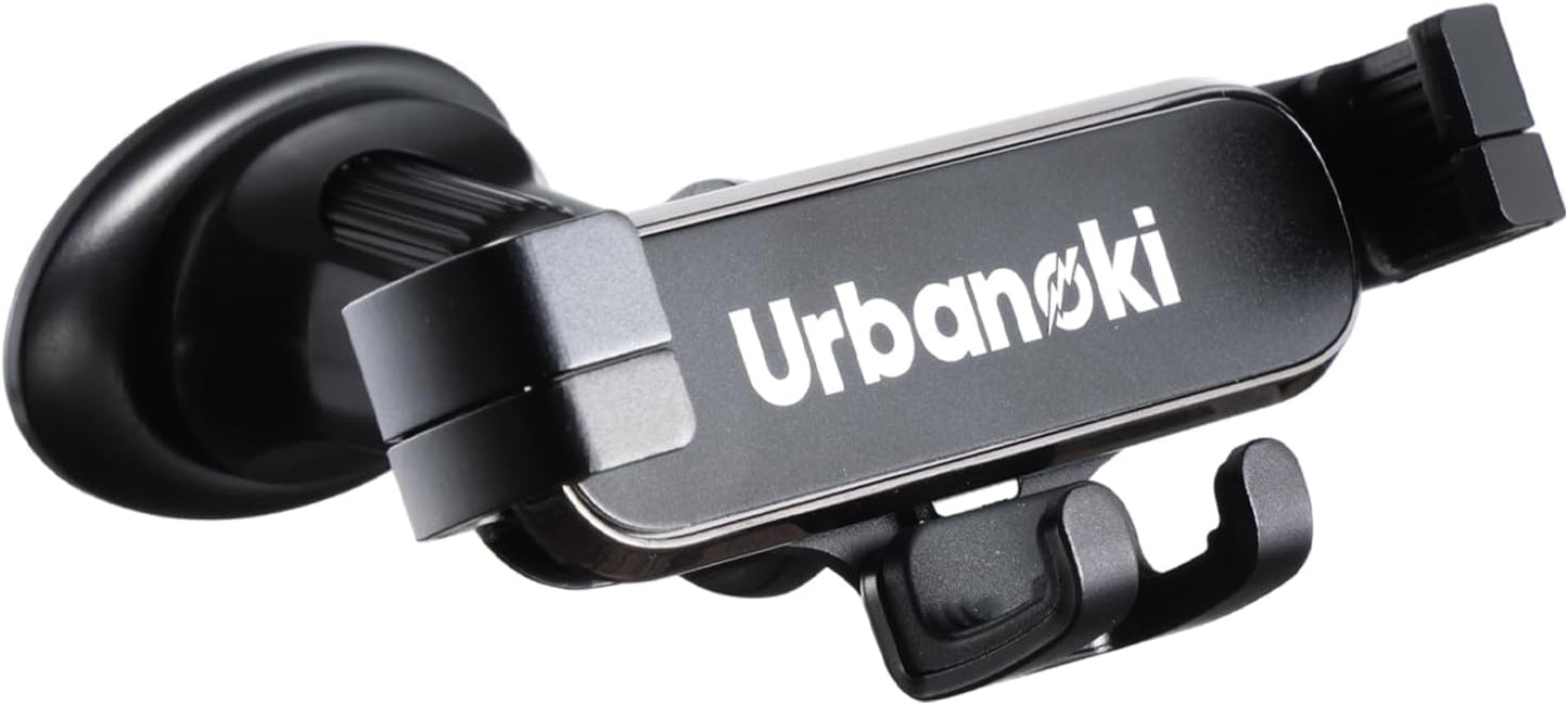 Urbanoki Air Vent Car Phone Holder Mount Strong Grip for Smartphones -Black