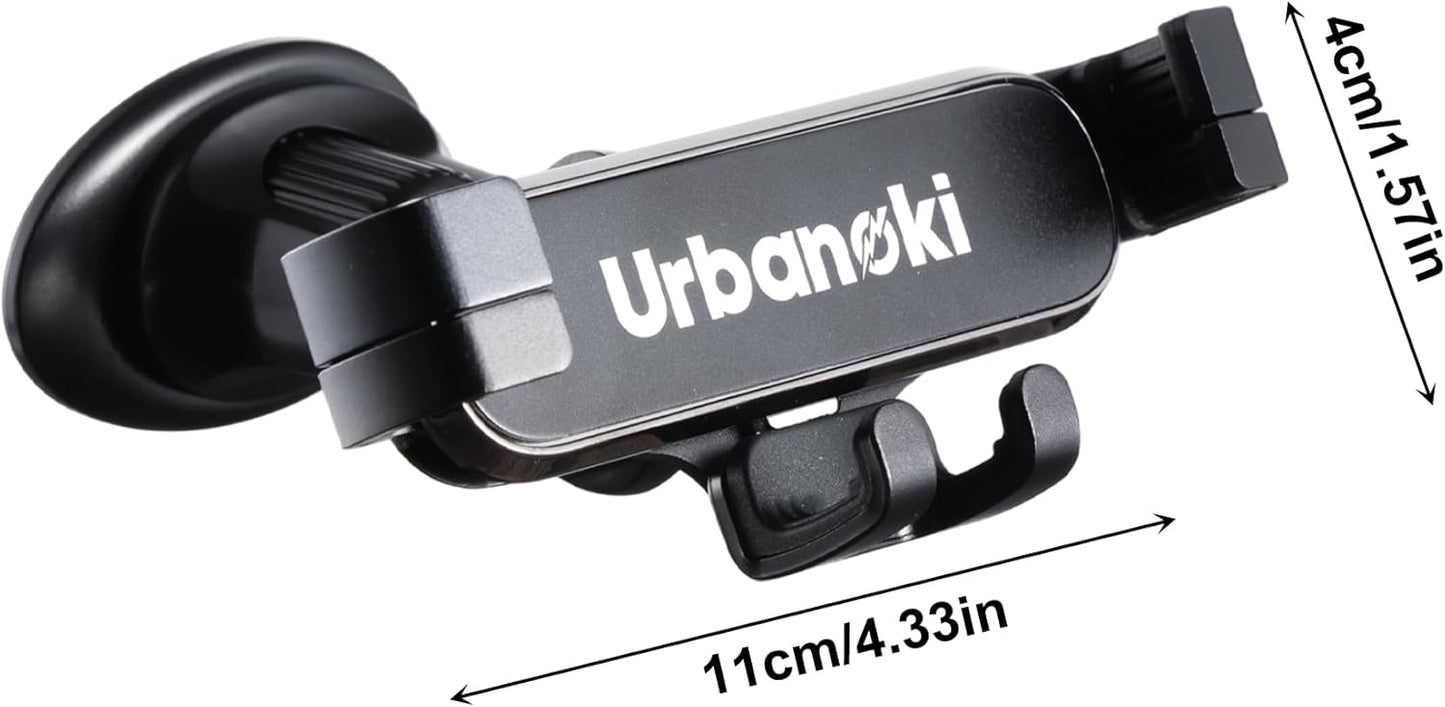 Urbanoki Air Vent Car Phone Holder Mount Strong Grip for Smartphones -Black