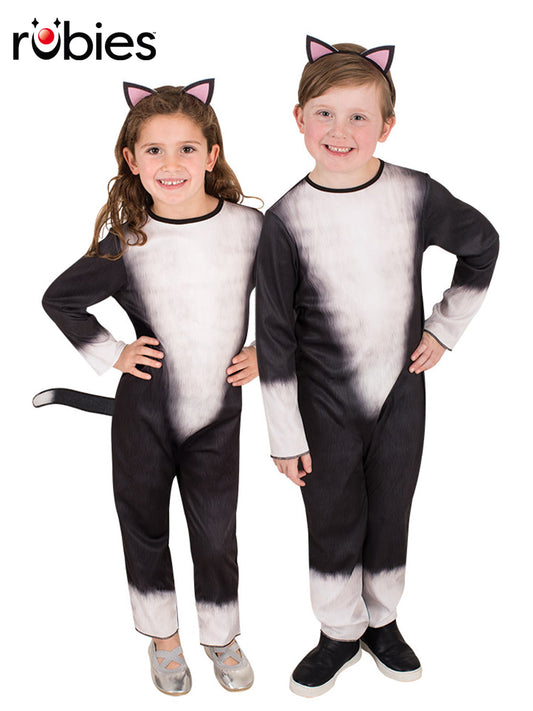 Cat Costume Child Official Rubies Jumpsuit with Tail and Ears Headband