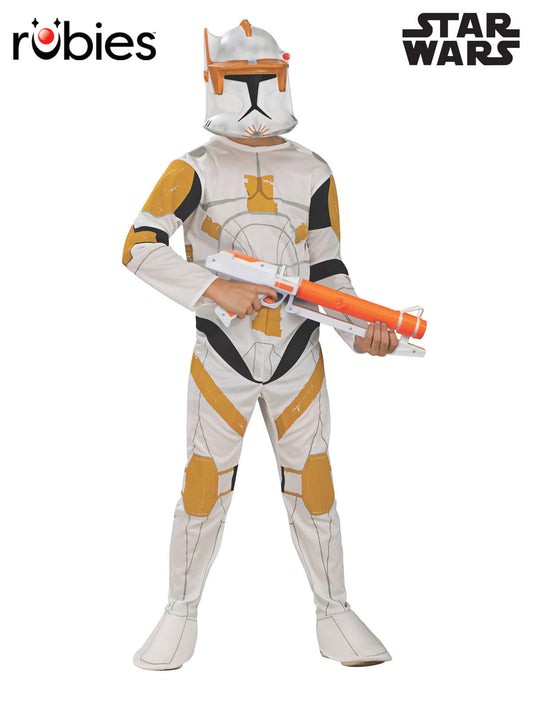 Clone Trooper Commander Cody Child Costume Official Star Wars Licensed Outfit with Mask