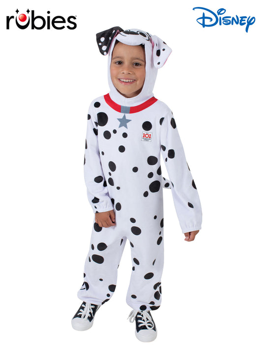101 Dalmatians Costume Child Disney Jumpsuit with Hood and Collar