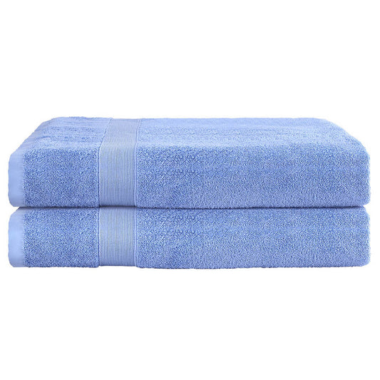 RedDot 2 Pack Bath Sheets Set Cotton Extra Large Towel Blue