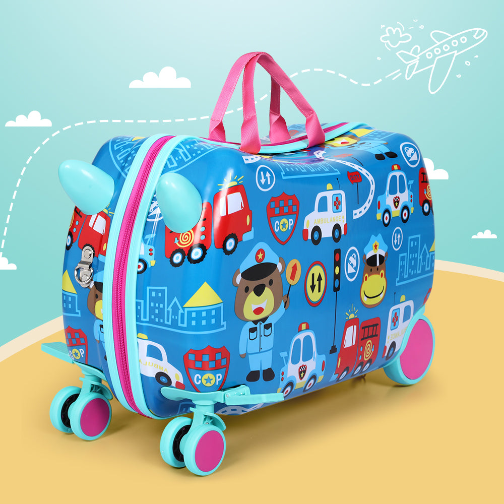 Wanderlite 17" Kids Ride On Luggage Children Suitcase Trolley Travel C