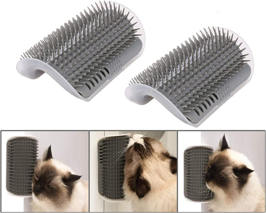 2-Piece Pet Self-Grooming Brush Set