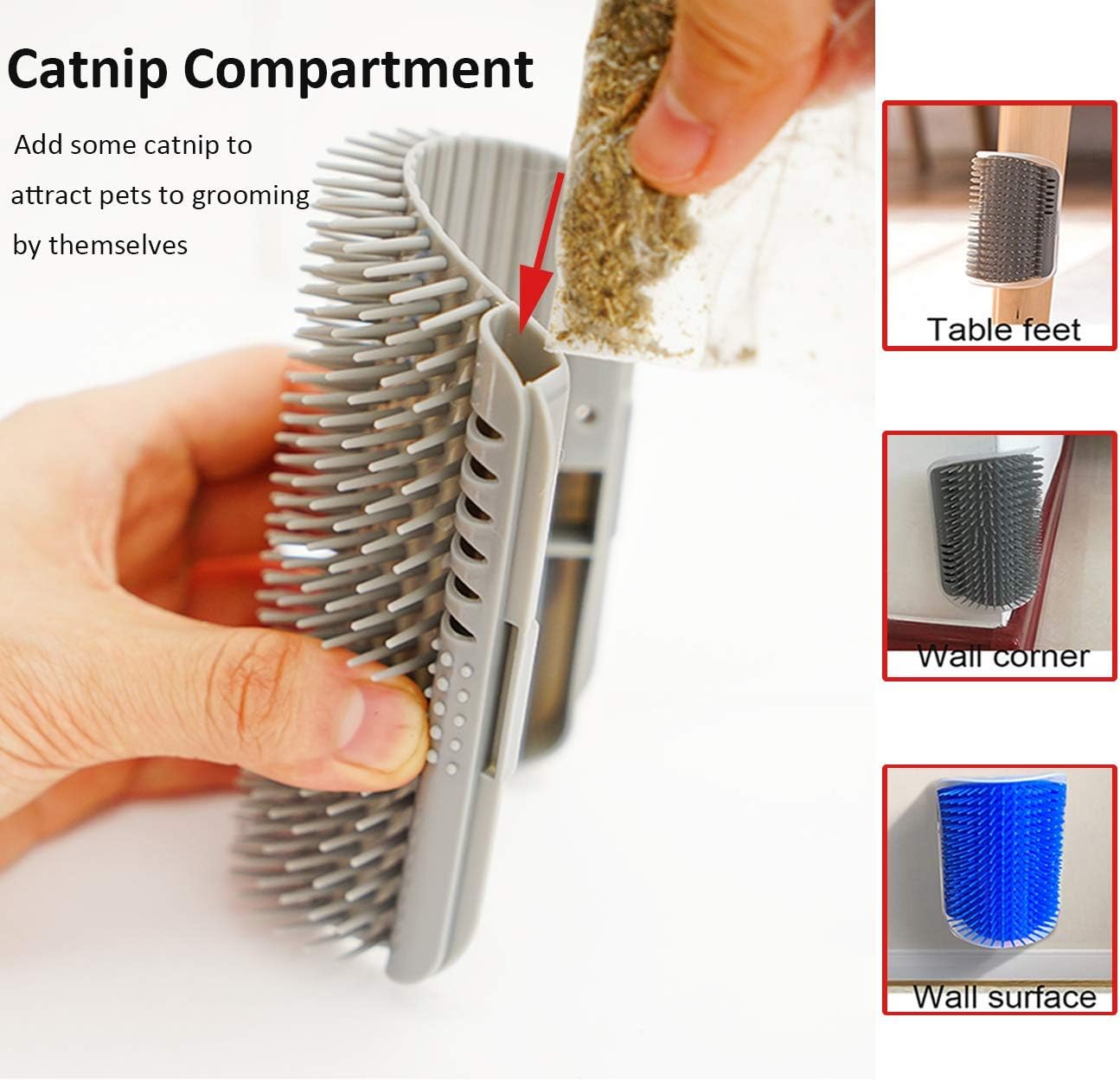 2-Piece Pet Self-Grooming Brush Set