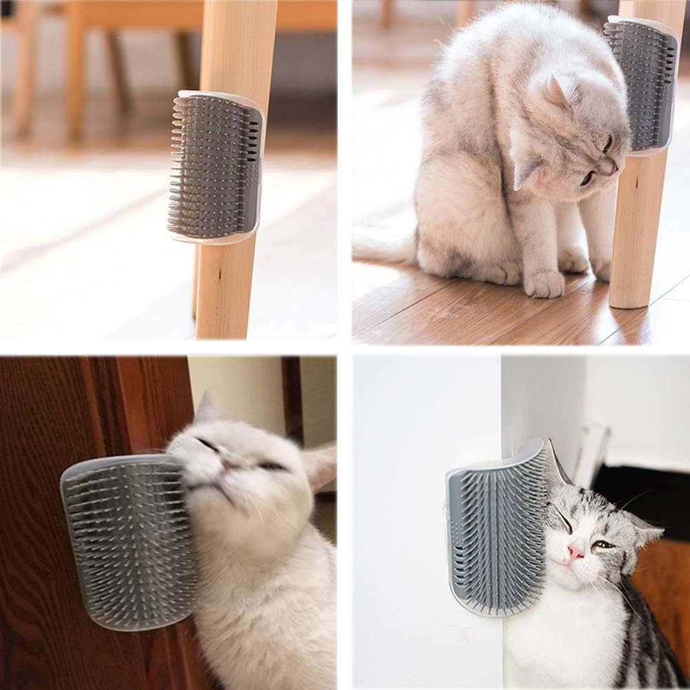 2-Piece Pet Self-Grooming Brush Set